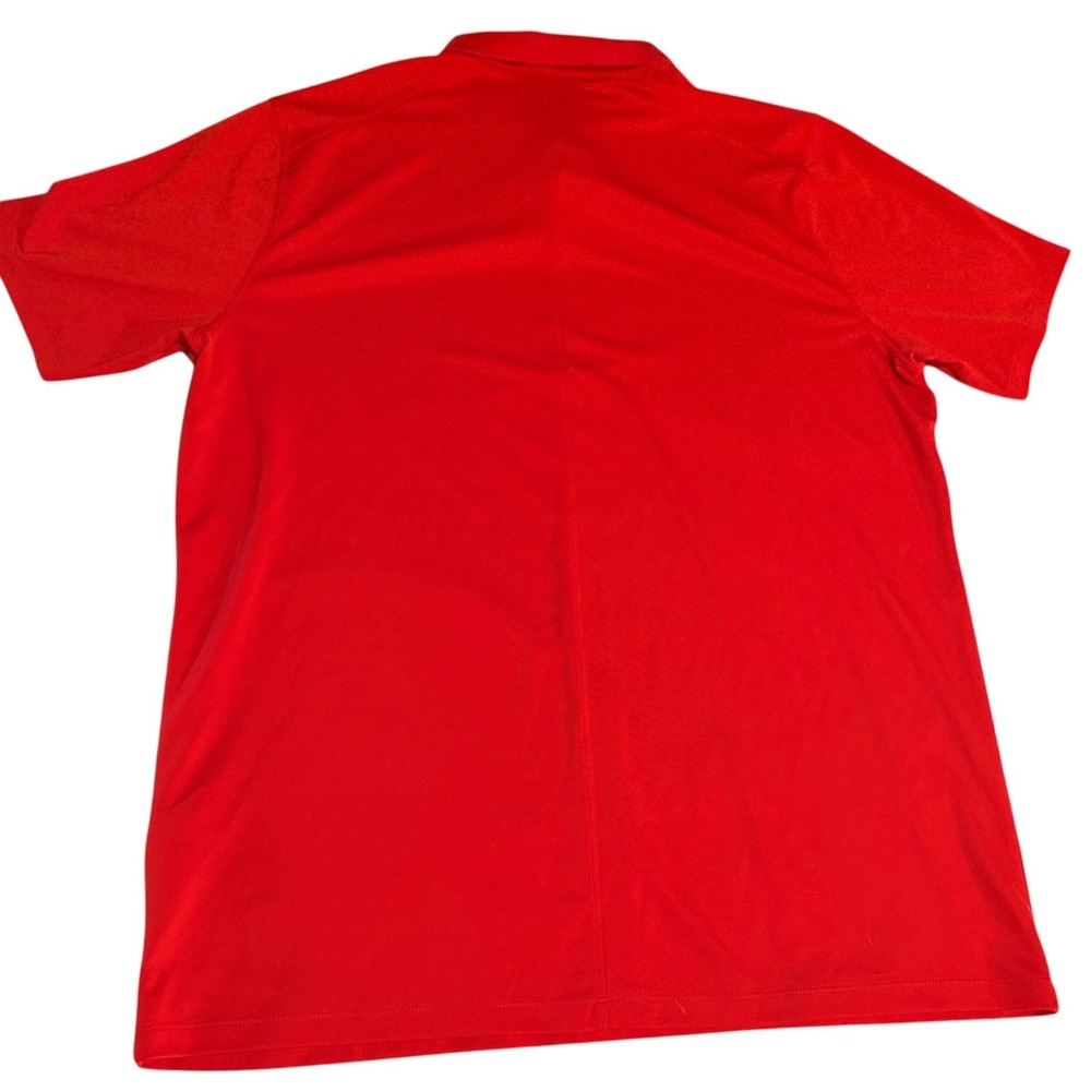Nike Golf Polo Shirt Red Dri Fit Swoosh Logo Mens XL - Picture 9 of 9